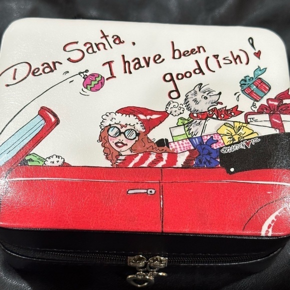 Brighton Dear Santa I have been good (ish) Jewelry Box Travel Case - Picture 4 of 16